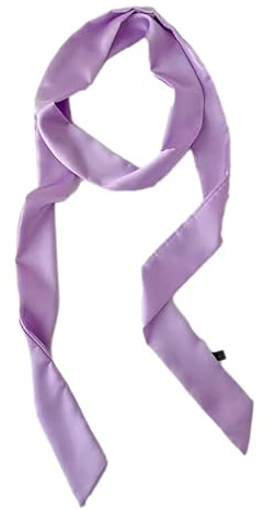 GIMIRO Damen Satin Gürtel 5cm x 195cm Band Imitated Silk Lange Schal Kleid Bund Hut Zubehör (Light Purple)
