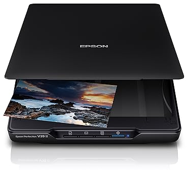 Epson Perfection V39II A4 Flachbett-Foto- und Dokumentenscanner mit Ständer