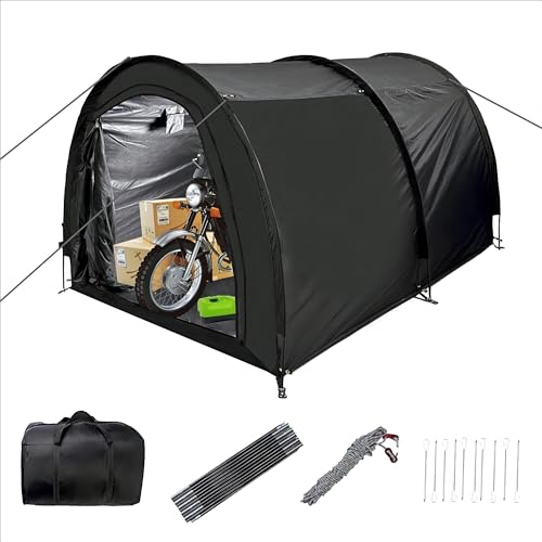Lagerschuppen, große Fahrradabdeckung, Lagerschuppen, Zelt, tragbar, Garage, Unterstand, Lagerung, Shelter, faltbar, Outdoor-Fahrradaufbewahrung, Schuppen mit 210D Oxford-Gewebe, PU3000, wasserdicht,