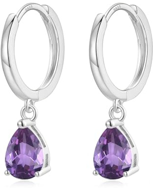 Ohrringe Silber 925 Hängend AAA Zirkonia Creolen Gold Ohrhänger Damen Frauen Schmuck Geschenk