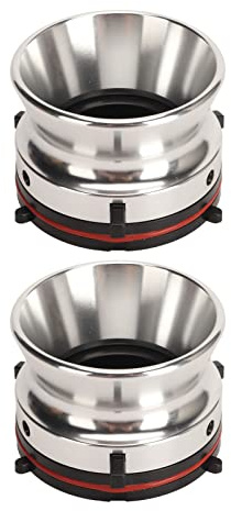 Yunir Adaptateurs de Moyeu NAB, 1 Paire D'ouvreur Professionnel en Alliage D'aluminium Poli de Bobine à Bobine de 10 Pouces, pour Studer, pour Akai, pour (SILVER)