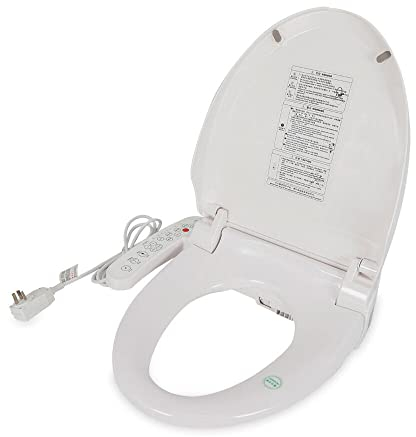 Smart Pulito Toilet Seat, Multifunzionale Smart Doccia Sedile WC Bidet Sedile WC Bidet Sedile Elettrico Riscaldato 32℃-48℃ Pulizia Automatica