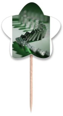 Gambling Mahjong Dono - Palillos de dientes con diseño de estrella, palillos para cupcakes
