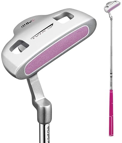 Entraînez-vous comme un pro avec le putter de golf ultime pour enfants de 3 à 12 ans, garçons et filles (6 à 8 ans, rose)