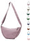 Uwiyo Halbmond Tasche Damen Nylon Crossbody Moon Bag Hobo Halfmoon Bag Halbmond Umhängetasche Dumpling Schultertasche mit verstellbarem Gurt für Damen Mädchen (Taro Lila)