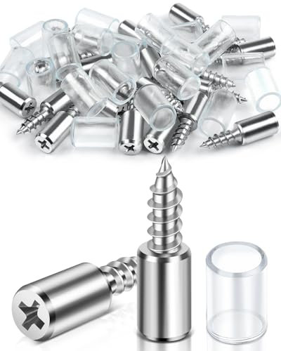 Jeboler Mensola da 20 pezzi, supporto per ripiani con protezione in gomma, supporto da pavimento, supporto autofilettante, portapenne, mensole, scaffali, supporto per mobili