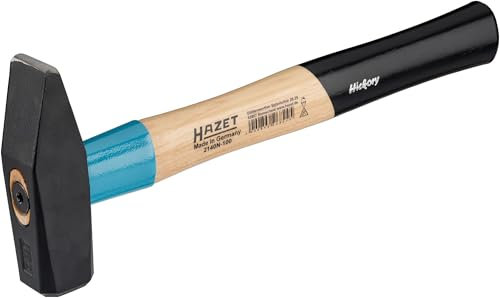 HAZET Marteau de serrurier BluGuard 2140N-100, longueur 360mm, tête de marteau 1000g,avec vis de calage pour une sécurité maximale, acier de qualité et manche ergonomique'.