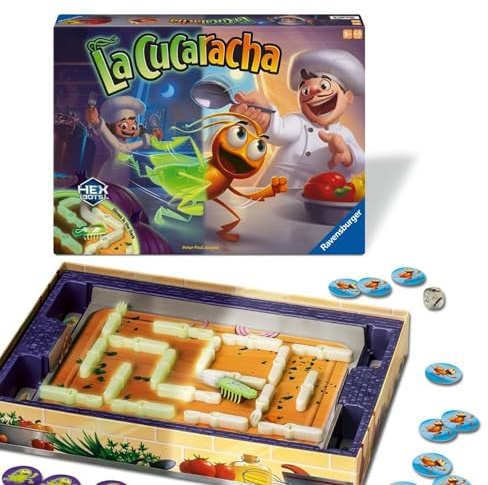 Ravensburger - La Cucaracha Glow in The, Juego Infantil a Partir de 5 años
