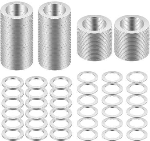 120 Stück Tür Unterlegscheiben Set M10 Edelstahl – Beilagscheiben & Fitschenringe für Zimmertüren (0.1mm/0.2mm) Montageringe Türscharnier