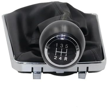 DCXXAN Pomo de Palanca de Cambios de 5 y 6 velocidades con Funda de Cuero para para Opel Astra III H 1.6 para Vauxhall 2004 2005 2006 2007 2008 2009 2010