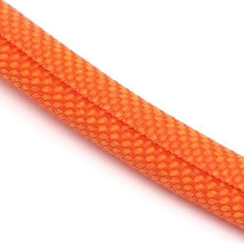 Kabelschläuche Universell 1M/5M selbstschließender, erweiterbarer, geflochtener PET-Schlauch, selbstschließend, Flexibler, isolierter Schlauch(Orange,13.0MM_1 Meter)