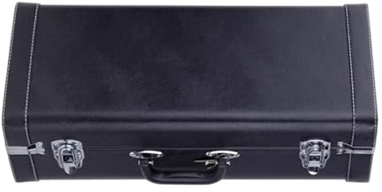 perfeclan Trompetenkoffer, Handtasche, Schutzhülle, tragbar, professionell, Aufbewahrungsbox für Musikinstrumente, ideal für, Bands, Bühnen und mehr, Schwarz