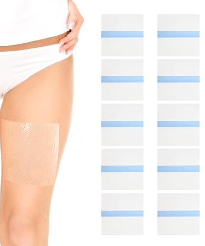 Nastro portatile per coscia, nastro adesivo istantaneo, 10 pezzi, nastro lifting per pelle sciolta, materiale traspirante con forte tenuta e superficie invisibile, supporto per modellare il corpo