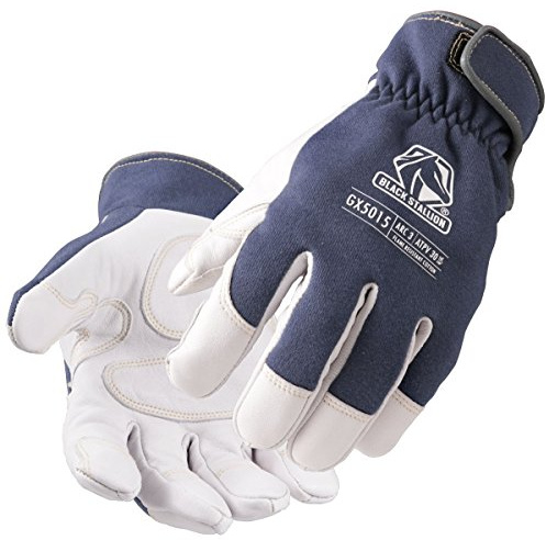 Black Stallion Revco Industries GX5015-NW- XL ARC-Rated Goatskin & FR Cotton Mechanics Glove Size XLarge