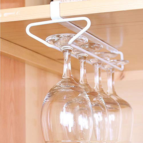 Homieco 2 Pack Gläserhalter Gläserschiene Weinglashalterung Hangers Rack Stielgläser Halter für Bar Zuhause Cafe