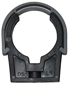 well2wellness® PVC Rohrschelle schwarz - 40 mm (200201-2)