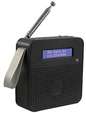 Xtreme videogames Digital Radio DAB DAB+/FM WIFI BT Antenna Telescopica Portatile 33197, nero