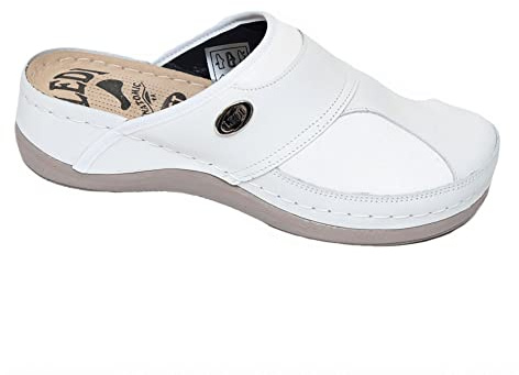 Ledi Anatomic 429 Lederschuhe Clog Pantolette Komfortschuhe Hausschuhe, Damen