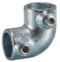 1 Stück DN40 (ID 50 mm) Ellbogen-Rohrverbinder Gelenk aus verzinkten Rohrverschraubungen aus formbarem Stahl, verwendet für die Installation von Leitplanken Handlaufsystem