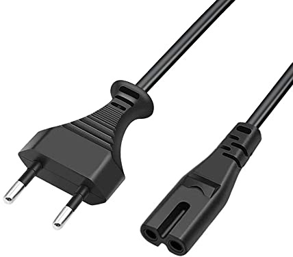 Power Cord Netzkabel Stromkabel 2 polig Replacement for Sony PlayStation 3 PS3 AC 2 Prong Power Cable