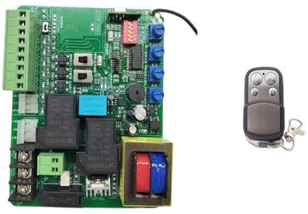 Apricancello automatico scorrevole, Pannello di controllo della porta del garage scorrevole Finecorsa a molla magnetica disponibile con funzione di ritardo 220 V CA per cancelli scorrevoli per vialett