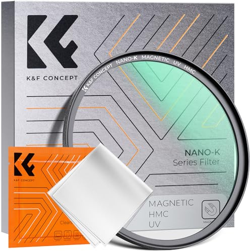 K&F CONCEPT Nano-K Filtro Magnético, Filtro de Protección UV Magnetic Filter UV Quick Swap System de Vidrio Óptico con Revestimiento Nano para Objetivo 49mm(Incluye Un Paño de Limpieza)