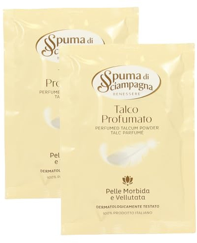 Busta Talco Profumato, Per Una Pelle Morbida e Vellutata 75g (2 Buste)