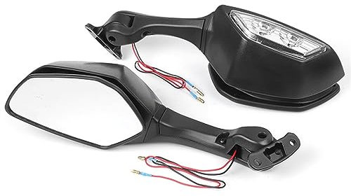 Lenkerendenspiegel Motorrad Für Kawasaki Für Ninja ZX-10R ZX10R ZX 10R 2011 2012 2013 2014 2015 Motorrad Rückspiegel Mit Blinker Lichter Chopper Spiegel