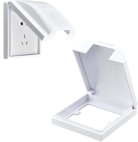 JYTDBCS 1 Pcs Box Plug Socket Covers,Single Plug Cover,Socket Cover Box for Sockets Waterproof Dustproof Plug Socket Covers for Home Electrical Outlet Protector，Waterproof Socket Cover