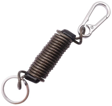 Diogeynu Porte-clés à ressort en spirale extensible - Porte-clés rétractable à bobine élastique