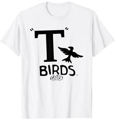Grease T Birds Black Logo T-Shirt