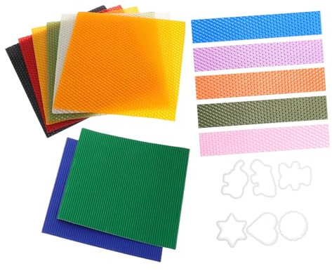 QUMIIRITY 1set Boy Girl Beeswax Candle Making Kit Honeycomb Fun DIY Craft for Birthdays Engaging Shapes Safe for Boy Girl Creative Imagination Activity