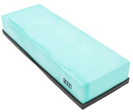 Pietra per Affilare i Coltelli Affilacoltelli in Polvere di Ossido di Alluminio con Base Antiscivolo, Pietra Piatta, Coramella in Pelle con Guida Angolare (Grana 3000)