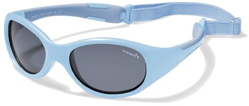 Mausito Lunettes de soleil enfant 5-8 ans garçon monture flexible & bandeau ajustable et amovible | Lunettes de soleil enfant protection 100% UV & sans BPA | Design européen, maintien parfait