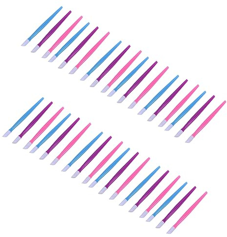Healeved Bastoncini Pulizia Unghie 72 Pezzi Spingi Cuticole in Plastica Leggera Strumenti Per Manicure Per e Domestico