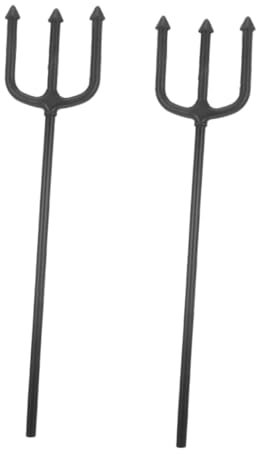 BESPORTBLE 2pcs Devil Pitch Fork Costume Accessories Halloween Cosplay Prop for Parties and Demonstrations Plastic Design for Spooky Atmosphere