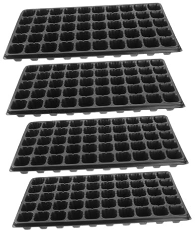 Abaodam 4Pièces Plaques de Semis de Recyclables et Réutilisables pour Cultures de Matériel et Ventilé pour Germination et Plantation