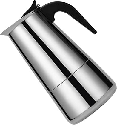 Healifty Caffettiera Elettrica Acciaio Inossidabile Tazze Macchina per Portatile per e Lattes Adatta Cucine Induzione Design Ergonomico e