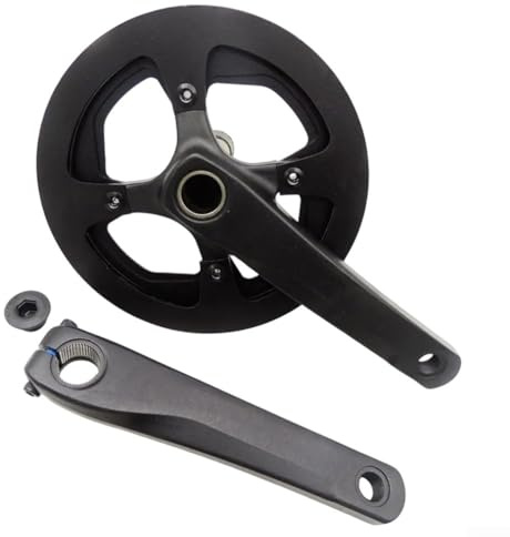 Oniissy Mountain For Bike Kurbelgarnitur, 170 mm, AL6061 Aluminiumlegierung, hohle Kurbel mit 42/46T schmalem, breitem Kettenblatt für 9/10/11-Gang, kompatibel mit Vierkantspindel-Fahrrädern (42T)