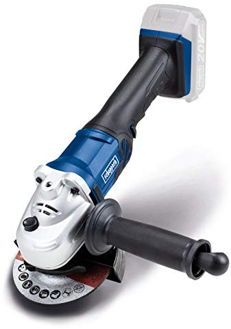 Scheppach CAG115-20ProS Akku Winkelschleifer | 20 Volt | 115 mm Scheibendurchmesser | Einfaches Schleifscheibenwechseln | Grundgerät