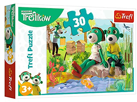 Trefl - Puzzle 30 Teile, Die Trefliks am See, Familie Treflik | für Kinder ab 3 Jahren