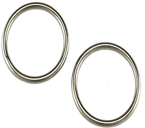 2 Rundringe 8 x 40mm Edelstahl Niro A4-AISI316 Rundring O Ring Ringe