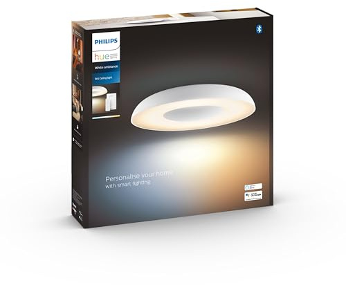 Philips Hue White Ambiance Deckenleuchte Still inkl. Dimmschalter 2350lm, weiß, dimmbar, alle Weißschattierungen, steuerbar via App, kompatibel mit Amazon Alexa (Echo, Echo Dot)