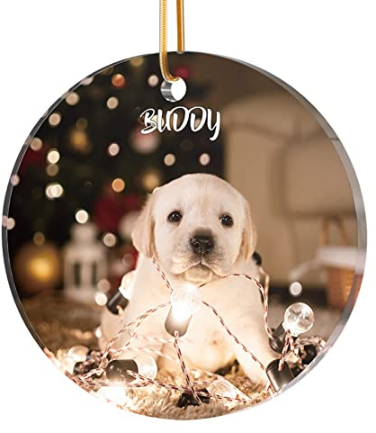 Personalisierte Weihnachtskugeln mit Foto Christbaumkugel - Personalisierte Geschenke Männer Frauen Kinder Name, Acrylglas