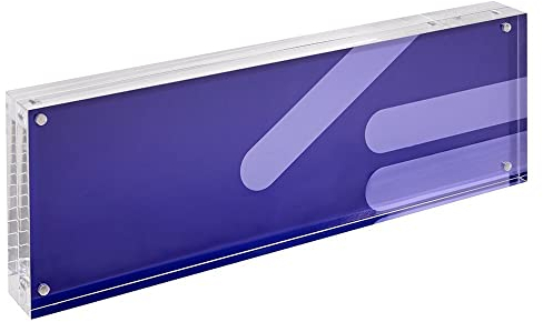 Magnetrahmen 105x297mm, 30mm stark (2x15mm) / magnetischer Bilderrahmen/Fotorahmen Acrylglas/Acryl/Familienfoto/Hochzeit/Panorama - Zeigis®