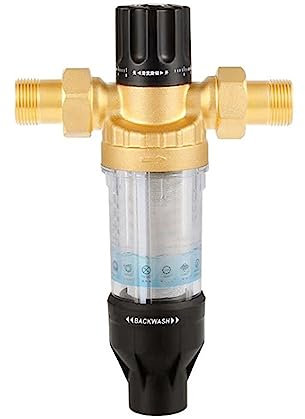 maxant Filtre à eau à sédiments pour toute la maison, filtre à sédiments réutilisable, 3T/H, 40 microns, protection réutilisable pour tuyau d'eau de puits, filtre à sédiments (D-25 mm)