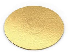 Sallys Cake Boards Gold 4 mm Stärke Aus stabilem leichten Karton mit lebensmittelecher Aluminiumbeschichtung - Kuchenunterlage, Tortenunterlage, Tortenplatten, Cakeboard (Ø 20 cm)