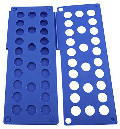 Zerodis Shirt Folding Board Save Time Plastic Clothes Organizer for Children and Adults White 1 Pack (Blue)