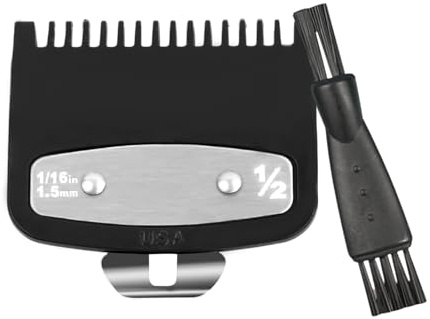 Peine de Limite Cortapelos, Peines-Guía para Cortapelos y Afeitadoras Corporales, Recortadores de Peine Guía, 1,5 mm Cortadora de Cabello Universal con Cepillo de Limpieza