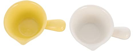 HOLIDYOYO Saucenschale mit Griff 2 Stück Gewürzschale Aromatisierte Keramikschale für Snacks und Saucen